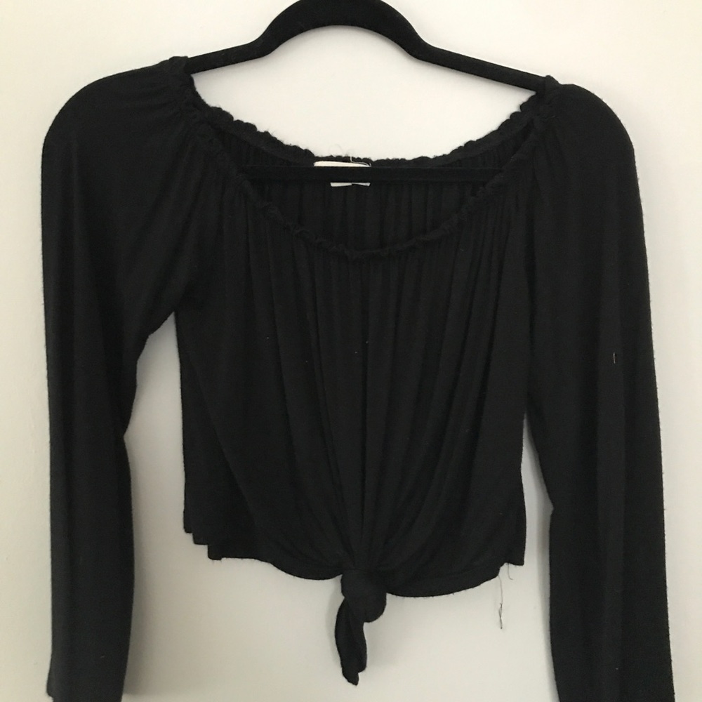 pacsun la hearts off shoulder blouse